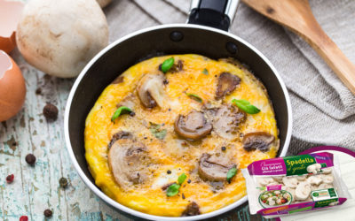 Frittata con funghi champignon